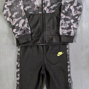 Toddler Nike‎ black camo tracksuit jacket pants size 24 months